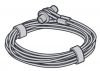 Hörmann Drahtseile mit Seilaufnahme für Sektionaltor, Durchmesser 3 mm, Länge 2365 mm (1 Paar)