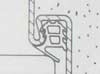 Hormann joint de porte, joint d´étancheité profilé SG1506 pour châssis de porte, longueur 5,75 m