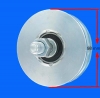Ø 100 mm wheel with round groove with plug-axis 700 kg load-carrying
