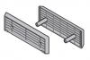Hormann grille de ventilation (42 mm) pour le LPU / SPU / APU / TAP/ HST