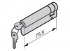 Hormann Profil demi-cylindre, 65,5 + 10 mm clé différente - fermeture approfondie 