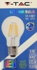 LED Lampe 230 V, 6 W, E27, klarer Glaskolben in Birnenform, mit Glühfadenoptik