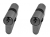 Novoferm Pair of cylinders for up-and-over door and side door simultaneous closing - 66 mm (35,5/30.5) and 40.5 mm (30.5/10)