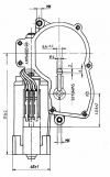 SWF VALEO NIDEC ITT 403.711 wiper motor, windscreen wiper motor, gear motor 12V DC, type SWMP