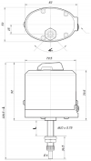 DOGA 112 1380 2B universal wiper engine 12V DC Wiping angle: 85° 