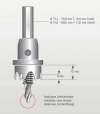 Hartmetall Lochsäge für Flachschnitt Ø 18 mm