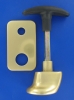 Hörmann garage door handle garnish TS 42.5 mm PZ brass anodized Special offer !!! 