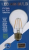 LED Lampe 230 V, 4 W, E27, klarer Glaskolben in Birnenform, mit Glühfadenoptik