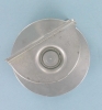 Ø 100 mm wheels with V-groove with 2 ball bearing to weld 250 kg payload