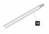 Sommer tige filetée acier inoxydable L=500 mm pour Sommer Twist200E - Pièce détachée No. 16